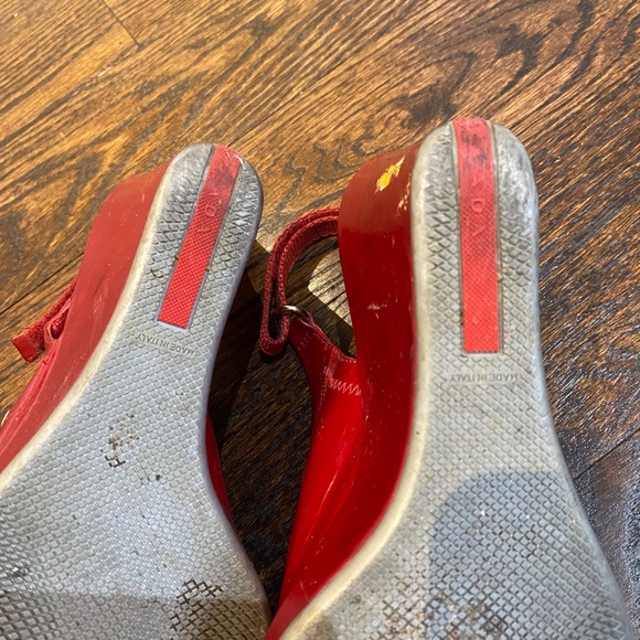 Red Prada Platform Sandals - Picture 9 of 9